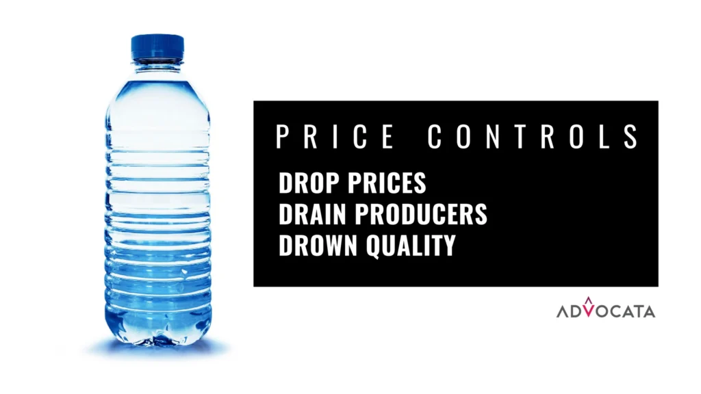 The Government should rethink price controls on bottled water