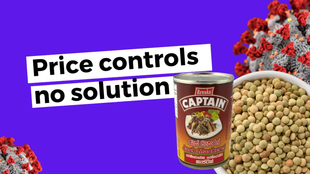 Price controls are not a solution during a pandemic