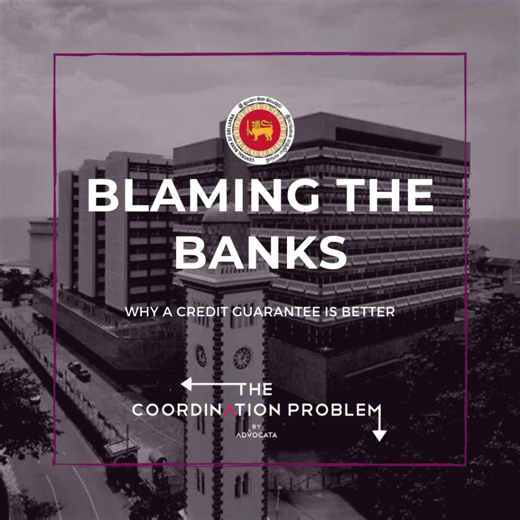 Blaming the banks: Why a credit guarantee is better