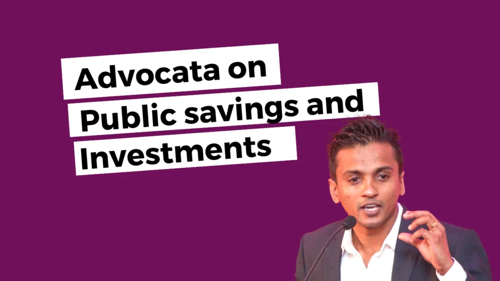 Advocata on Public Savings and Investments