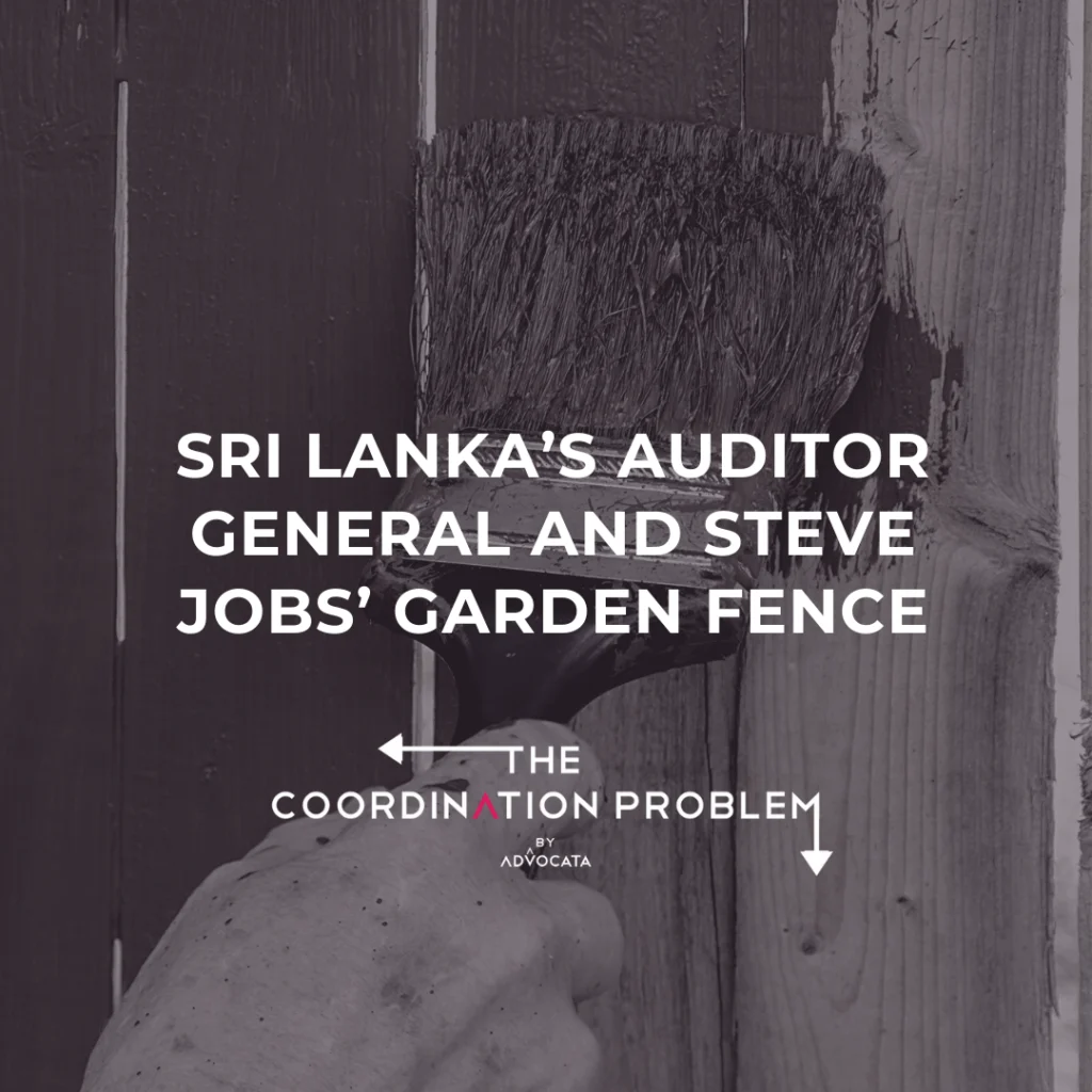 Sri Lanka’s Auditor General and Steve Jobs’ Garden Fence