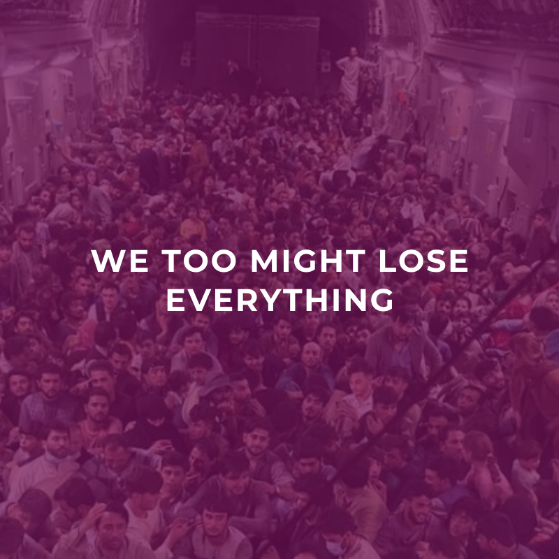We too might lose everything
