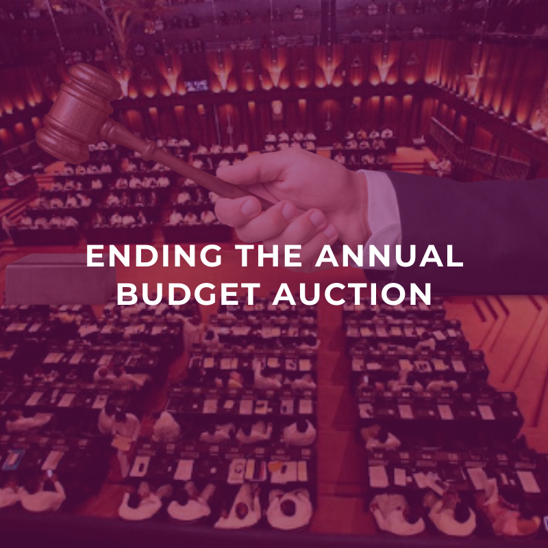 Ending the annual budget auction