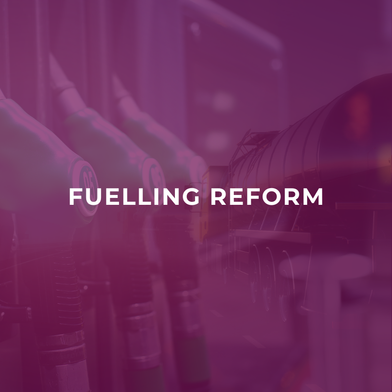 Fuelling reform