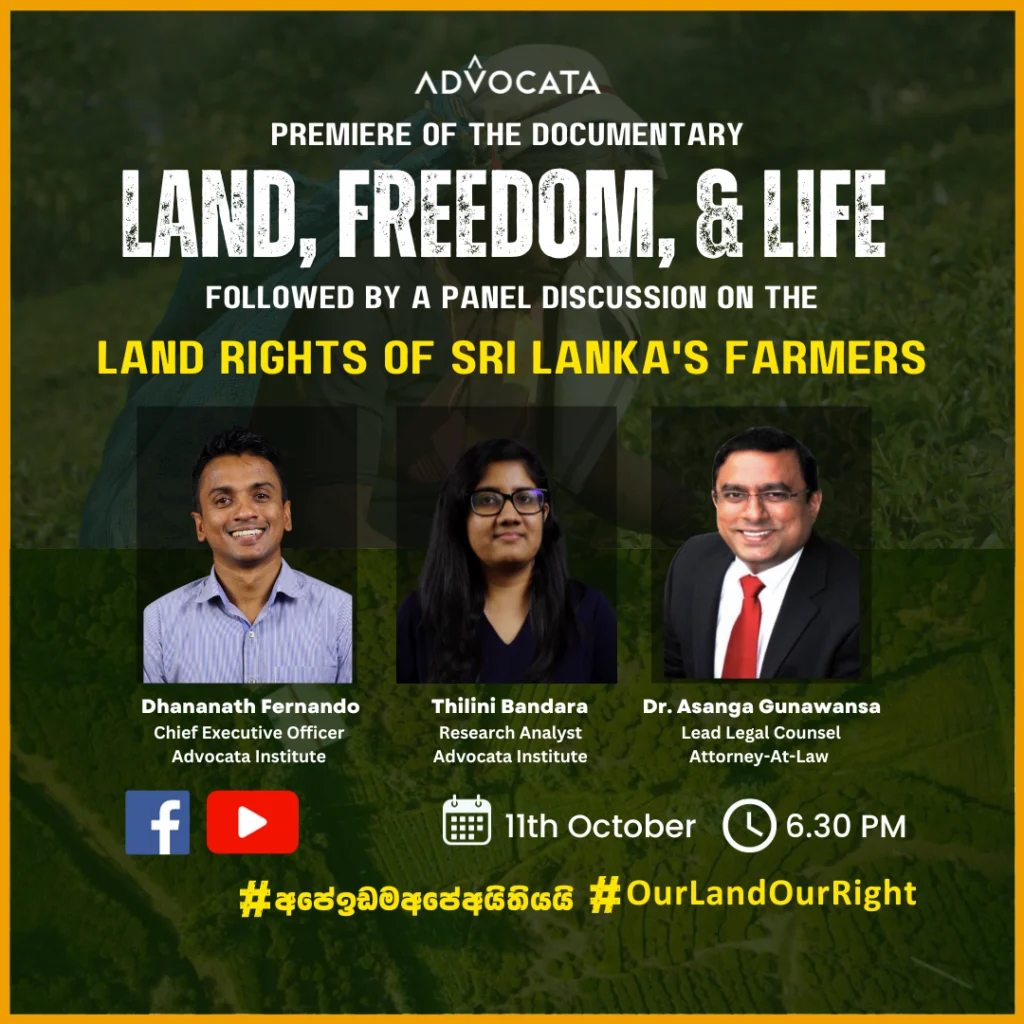 Land, freedom, & Life | Land rights of Sri Lanka’s Farmers