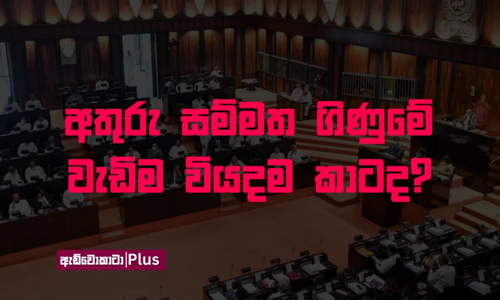 අතුරු සම්මත ගිණුමේ වැඩිම වියදම කාටද?