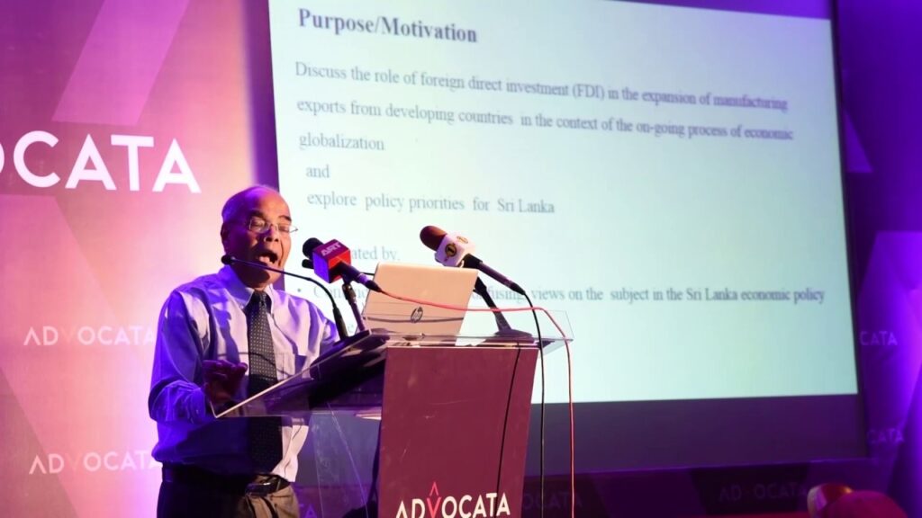Public Lecture #2 Prof Prema-Chandra Athukorala on FDIs and Manufacturing for Export