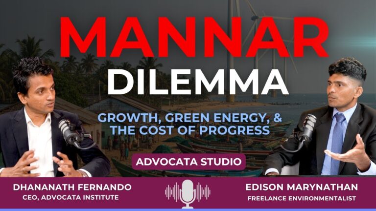 The Mannar Dilemma: Growth, Green Energy, and the Cost of Progress