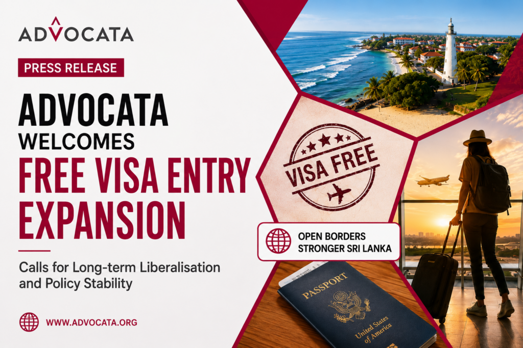 Advocata Institute welcomes free visa entry expansion, calls for long-term liberalisation and policy stability
